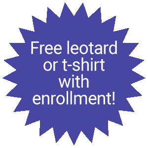 Free leotard or t-shirt with every enrollment!