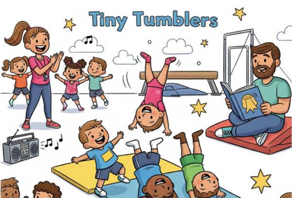 Tiny Tumblers Preschool Day Camp This two-hour program is specif