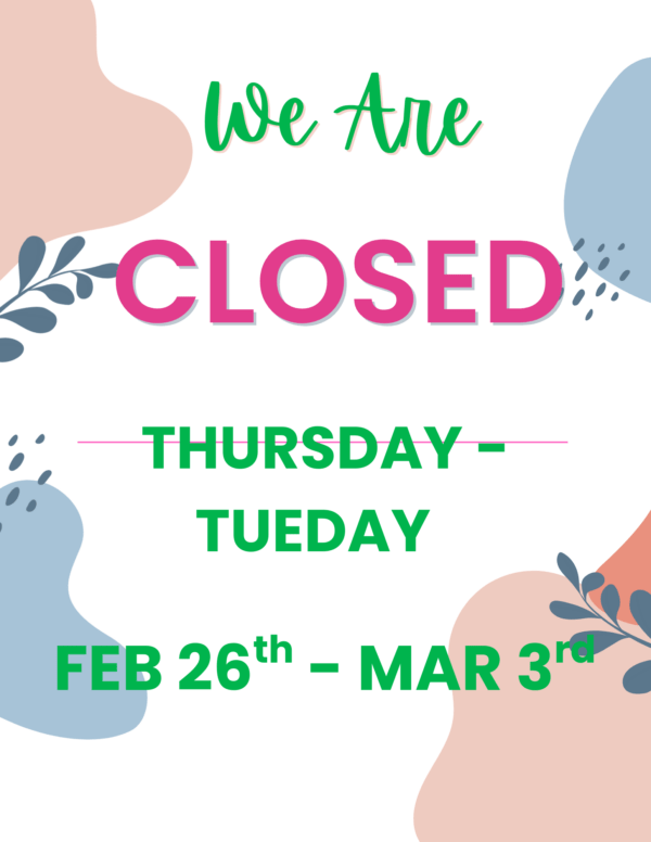 We Are Closed Today Thank you for your understanding. (1)