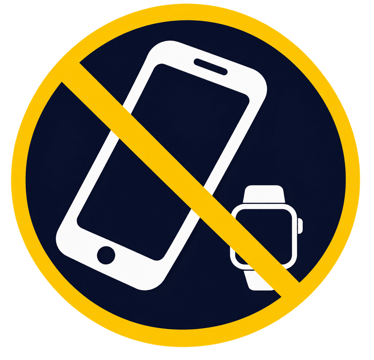 No phones or Watches