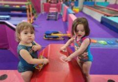 preschoolers on equipment